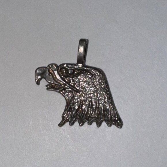 Unfinished Sterling Silver Eagle Head Pendant - Picture 5 of 8